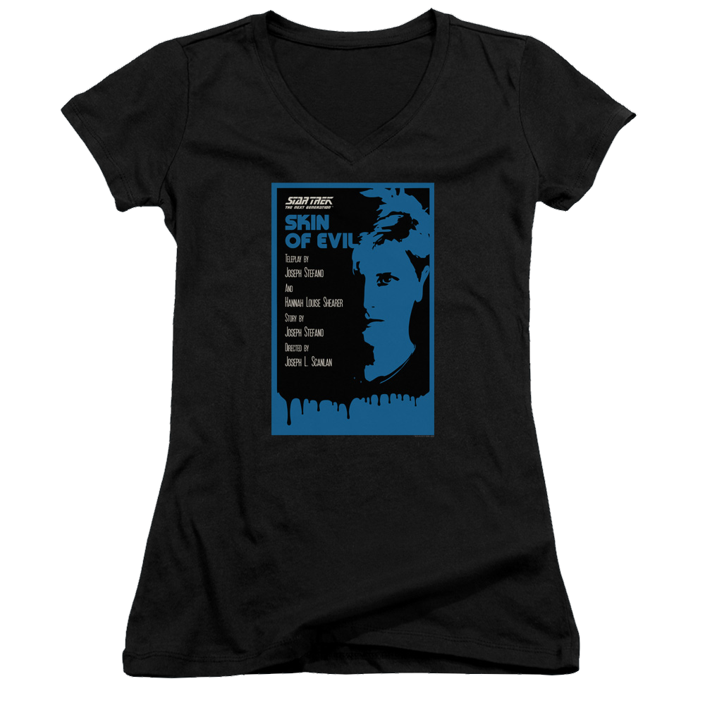 Star Trek The Next Generation Tng Season 1 Episode 23 - Juniors V-Neck T-Shirt Juniors V-Neck T-Shirt Star Trek
