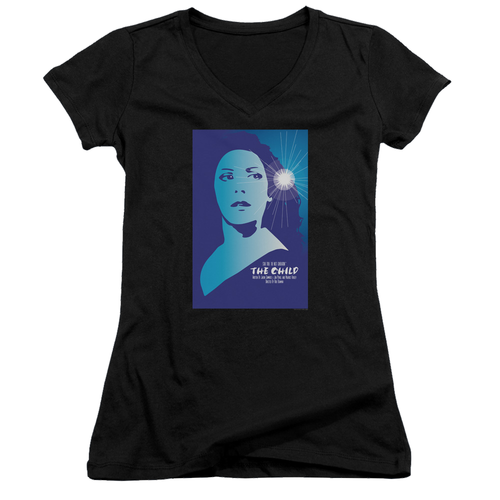 Star Trek The Next Generation Tng Season 2 Episode 1 - Juniors V-Neck T-Shirt Juniors V-Neck T-Shirt Star Trek