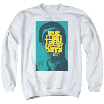 White men's crewneck sweatshirt with Star Trek The Next Generation Season 2 Episode 3 graphic