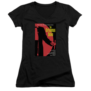 Star Trek The Next Generation Tng Season 2 Episode 4 - Juniors V-Neck T-Shirt Juniors V-Neck T-Shirt Star Trek
