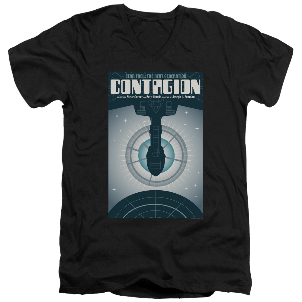 Star Trek The Next Generation Tng Season 2 Episode 11 - Men's V-Neck T-Shirt Men's V-Neck T-Shirt Star Trek