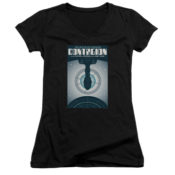 Star Trek The Next Generation Tng Season 2 Episode 11 - Juniors V-Neck T-Shirt Juniors V-Neck T-Shirt Star Trek