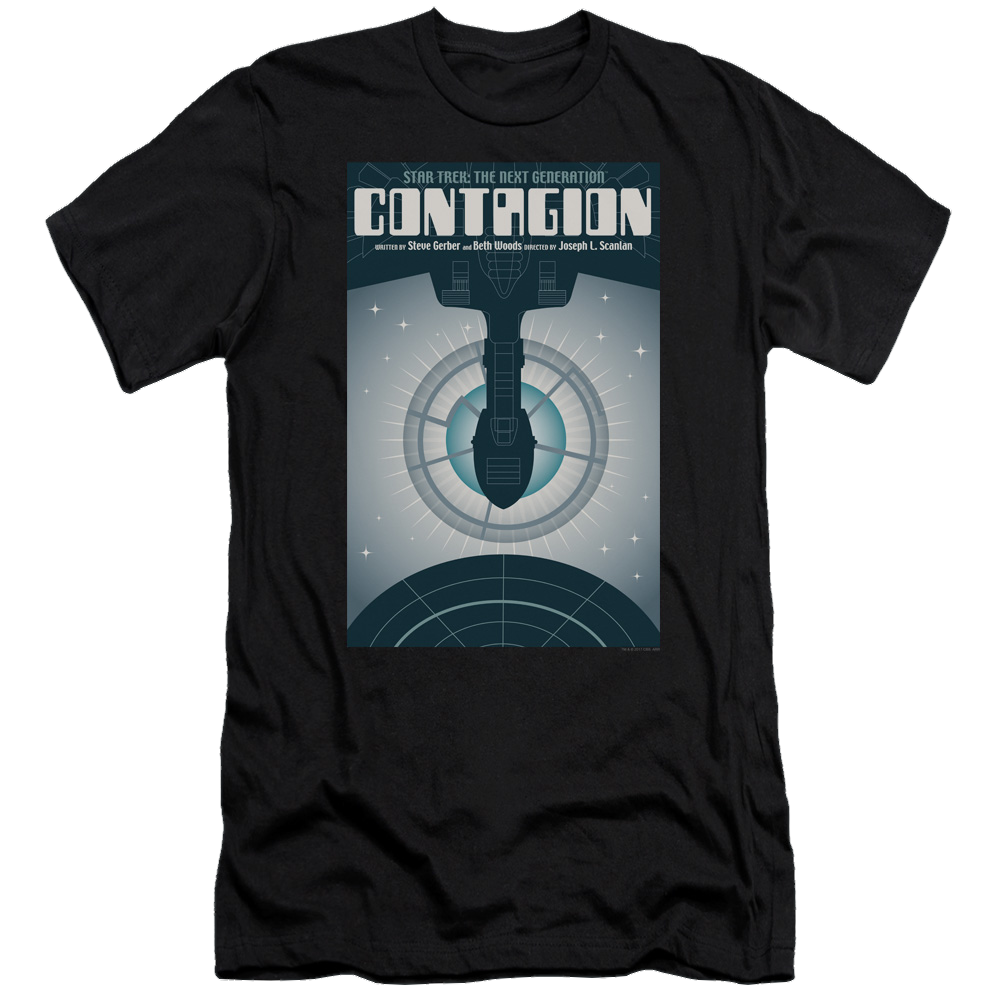 Star Trek The Next Generation Tng Season 2 Episode 11 - Men's Premium Slim Fit T-Shirt Men's Premium Slim Fit T-Shirt Star Trek