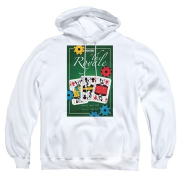 White pullover hoodie with Star Trek The Next Generation Tng Season 2 Episode 12 graphic