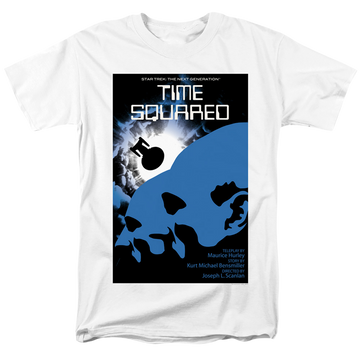 White men's regular fit t-shirt with Star Trek The Next Generation Season 2 Episode 13 graphic