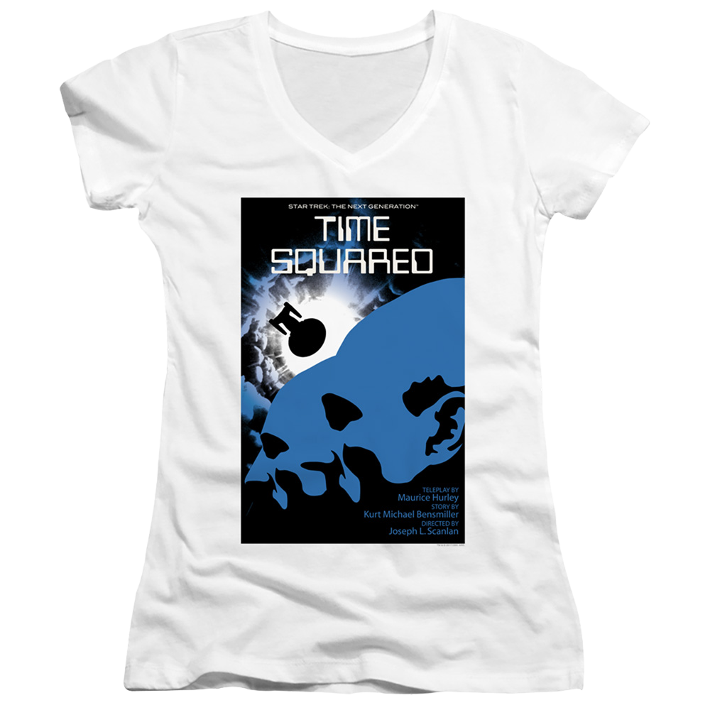 Star Trek The Next Generation Tng Season 2 Episode 13 - Juniors V-Neck T-Shirt Juniors V-Neck T-Shirt Star Trek