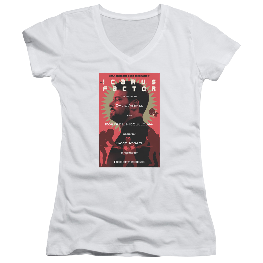 Star Trek The Next Generation Tng Season 2 Episode 14 - Juniors V-Neck T-Shirt Juniors V-Neck T-Shirt Star Trek