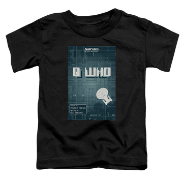 Black toddler t-shirt with Star Trek The Next Generation Tng Season 2 Episode 16 graphic