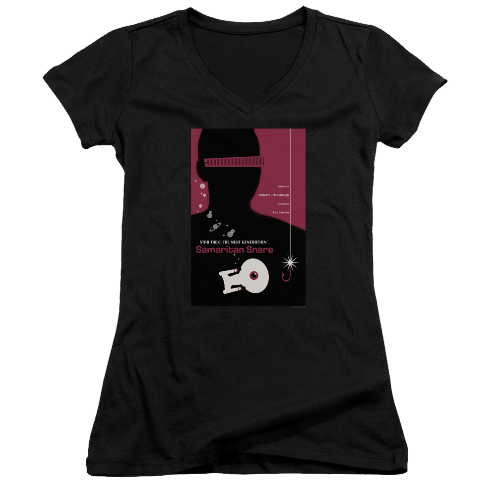 Star Trek The Next Generation Tng Season 2 Episode 17 - Juniors V-Neck T-Shirt Juniors V-Neck T-Shirt Star Trek