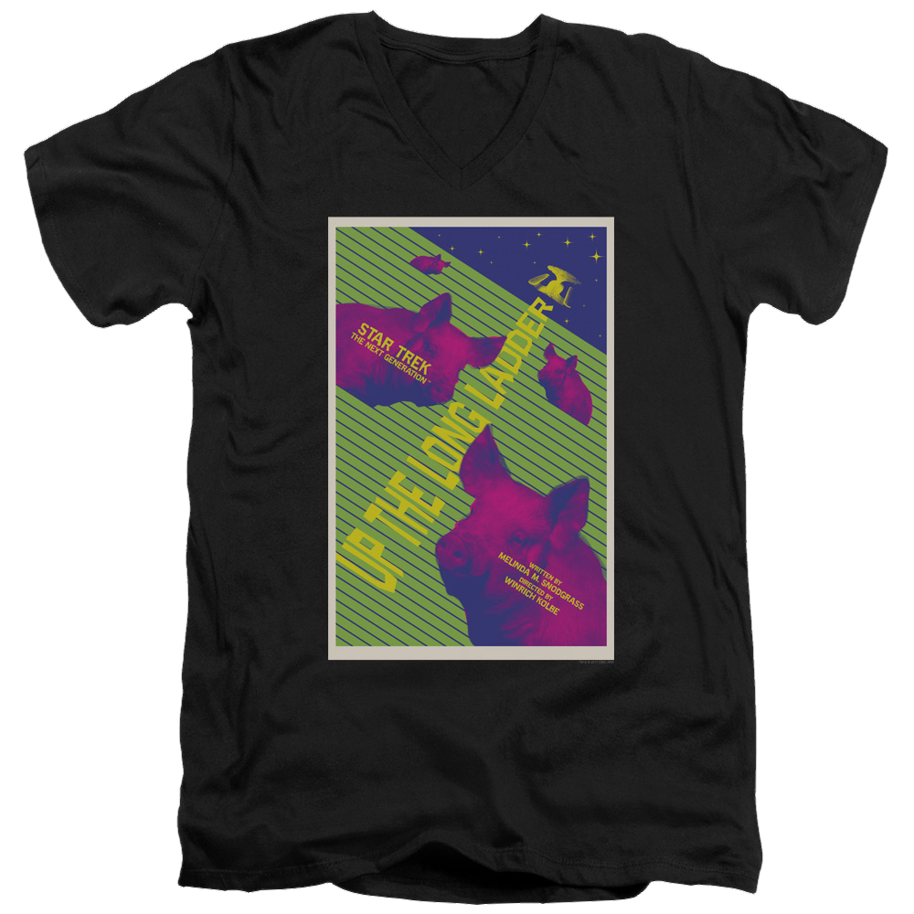 Star Trek The Next Generation Tng Season 2 Episode 18 - Men's V-Neck T-Shirt Men's V-Neck T-Shirt Star Trek