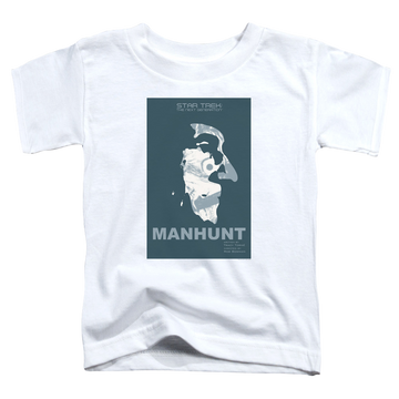 White toddler t-shirt with Star Trek The Next Generation Tng Season 2 Episode 19 graphic