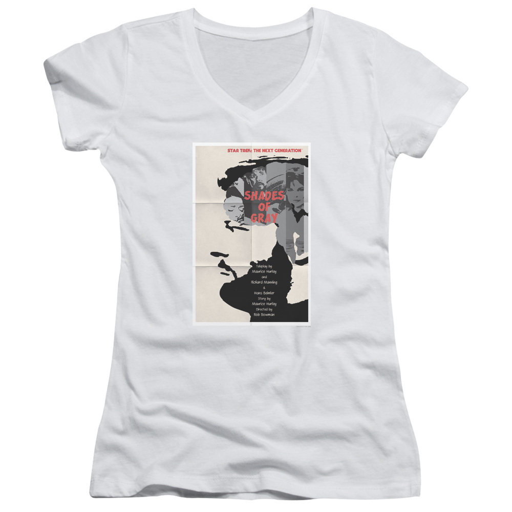 Star Trek The Next Generation Tng Season 2 Episode 22 - Juniors V-Neck T-Shirt Juniors V-Neck T-Shirt Star Trek