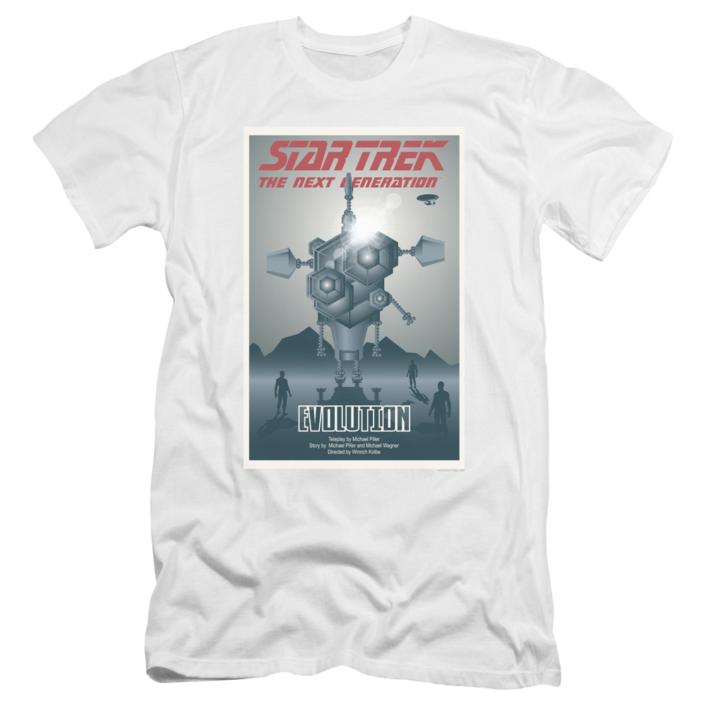 Star Trek The Next Generation Tng Season 3 Episode 1 - Men's Premium Slim Fit T-Shirt Men's Premium Slim Fit T-Shirt Star Trek