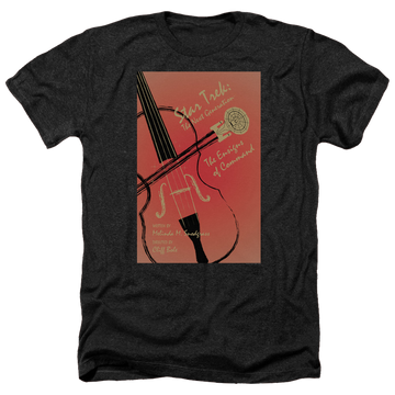 Black men's heather t-shirt with Star Trek The Next Generation Tng Season 3 Episode 2 graphic