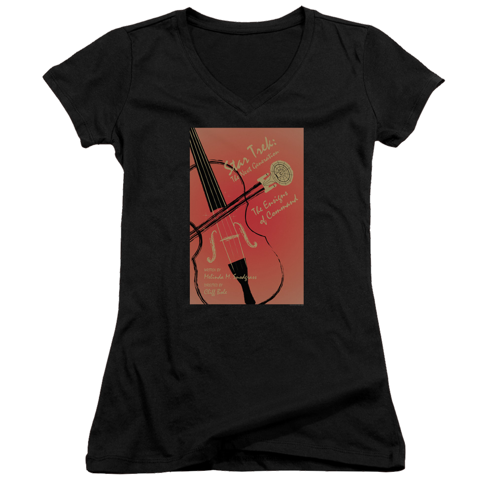 Star Trek The Next Generation Tng Season 3 Episode 2 - Juniors V-Neck T-Shirt Juniors V-Neck T-Shirt Star Trek