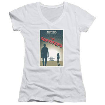 Star Trek The Next Generation Tng Season 3 Episode 3 - Juniors V-Neck T-Shirt Juniors V-Neck T-Shirt Star Trek
