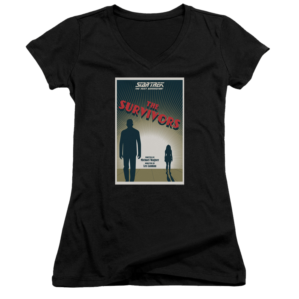 Star Trek The Next Generation Tng Season 3 Episode 3 - Juniors V-Neck T-Shirt Juniors V-Neck T-Shirt Star Trek