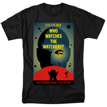 Black men's regular fit t-shirt with Star Trek The Next Generation Tng Season 3 Episode 4 graphic