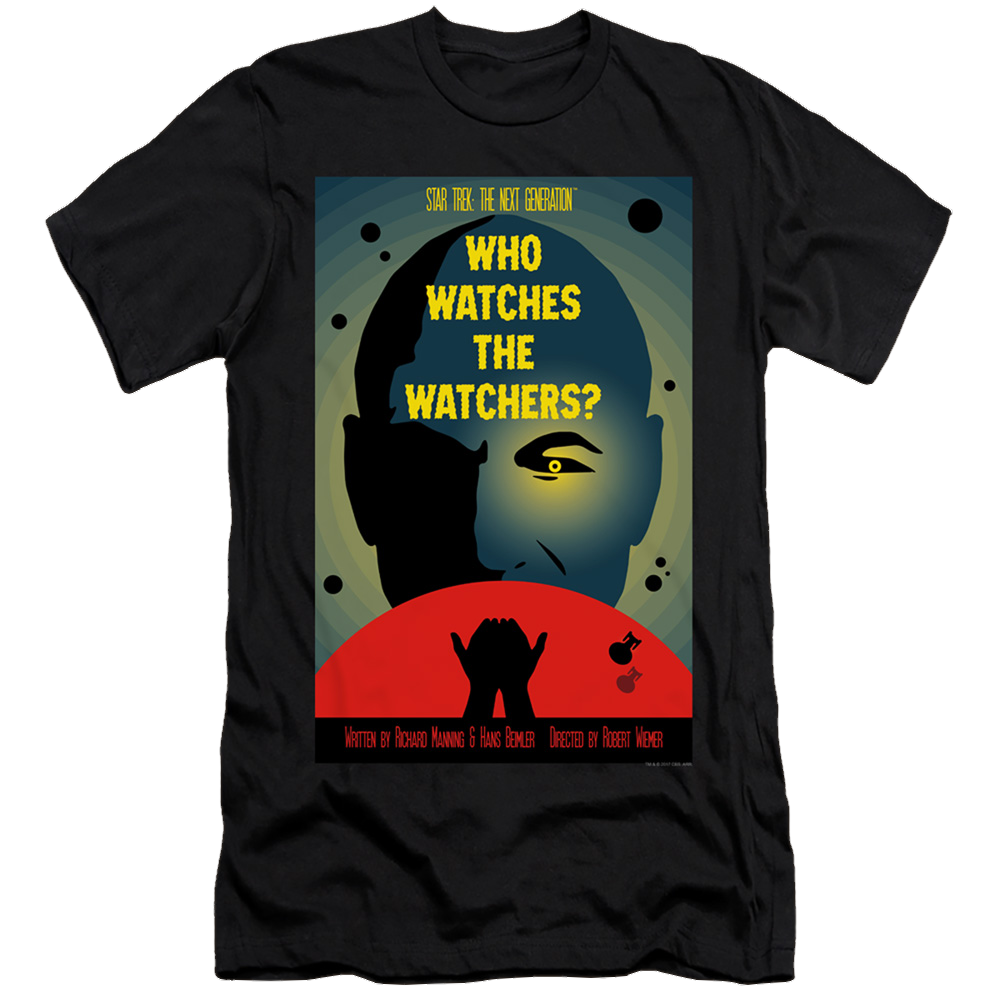 Star Trek The Next Generation Tng Season 3 Episode 4 - Men's Premium Slim Fit T-Shirt Men's Premium Slim Fit T-Shirt Star Trek