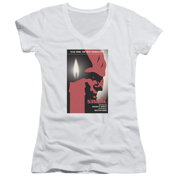 Star Trek The Next Generation Tng Season 3 Episode 5 - Juniors V-Neck T-Shirt Juniors V-Neck T-Shirt Star Trek