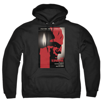 Black pullover hoodie with Star Trek The Next Generation Tng Season 3 Episode 5 graphic