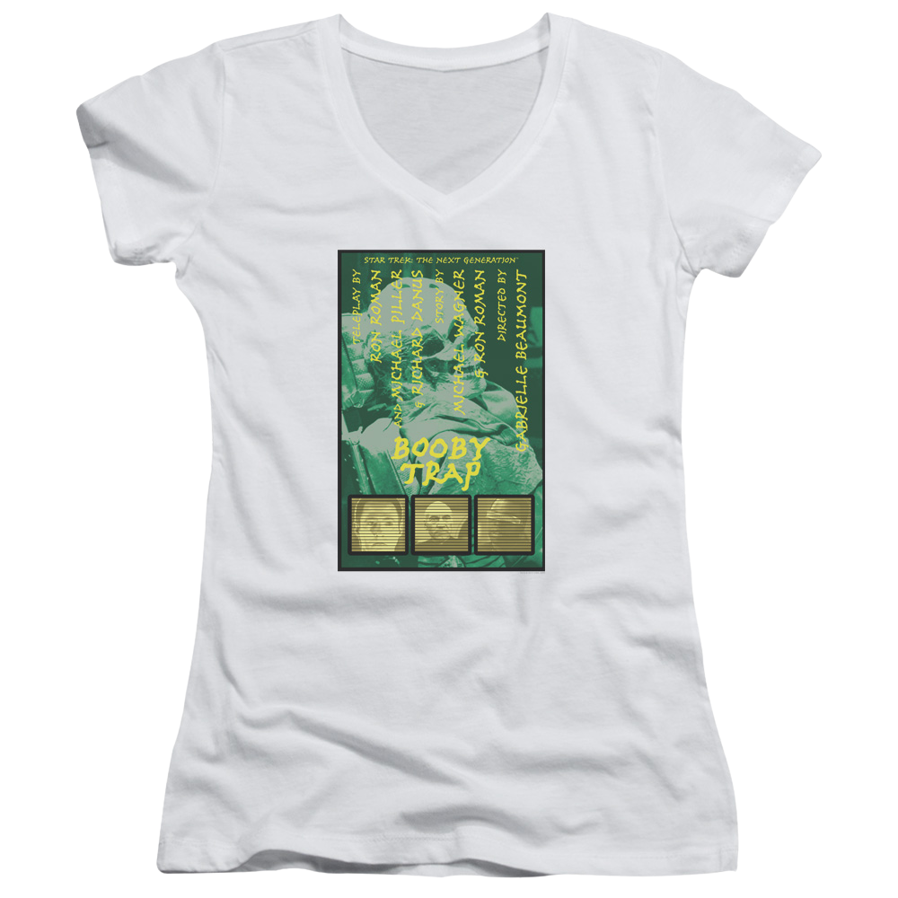 Star Trek The Next Generation Tng Season 3 Episode 6 - Juniors V-Neck T-Shirt Juniors V-Neck T-Shirt Star Trek