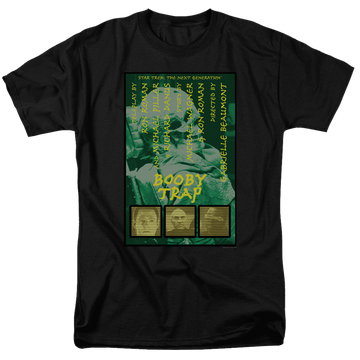 Black men's regular fit t-shirt with Star Trek The Next Generation Tng Season 3 Episode 6 graphic