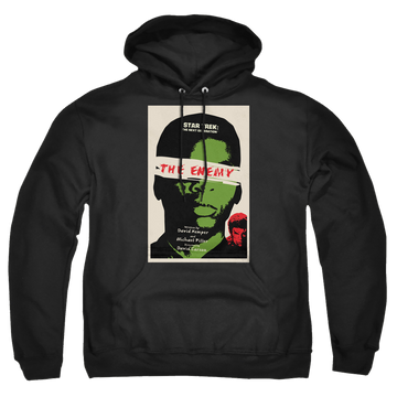 Black pullover hoodie with Star Trek The Next Generation Tng Season 3 Episode 7 graphic