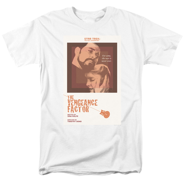 White men's regular fit t-shirt with Star Trek The Next Generation Season 3 Episode 9 graphic