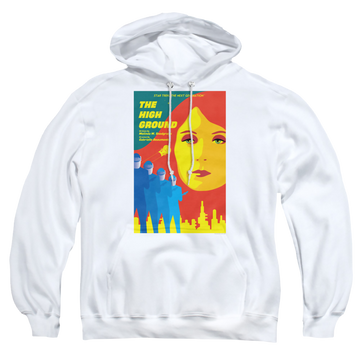 White pullover hoodie with Star Trek The Next Generation Tng Season 3 Episode 12 graphic