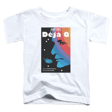 White toddler t-shirt with Star Trek The Next Generation Tng Season 3 Episode 13 graphic