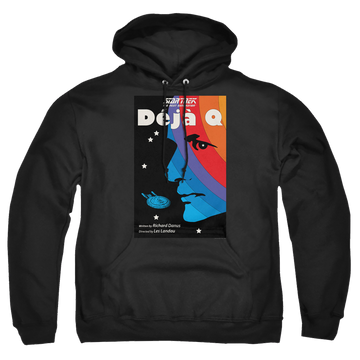 Black pullover hoodie with Star Trek The Next Generation Tng Season 3 Episode 13 graphic