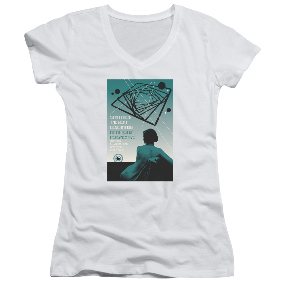 Star Trek The Next Generation Tng Season 3 Episode 14 - Juniors V-Neck T-Shirt Juniors V-Neck T-Shirt Star Trek