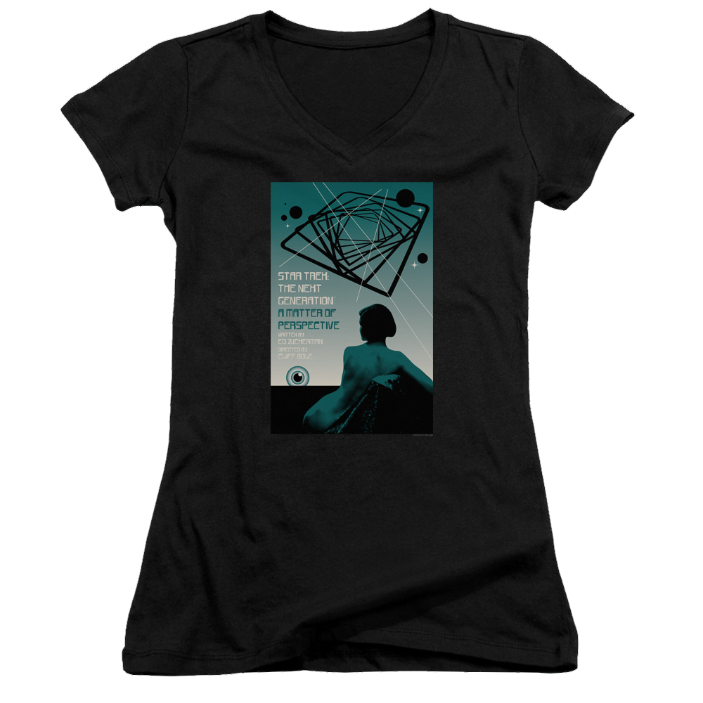 Star Trek The Next Generation Tng Season 3 Episode 14 - Juniors V-Neck T-Shirt Juniors V-Neck T-Shirt Star Trek