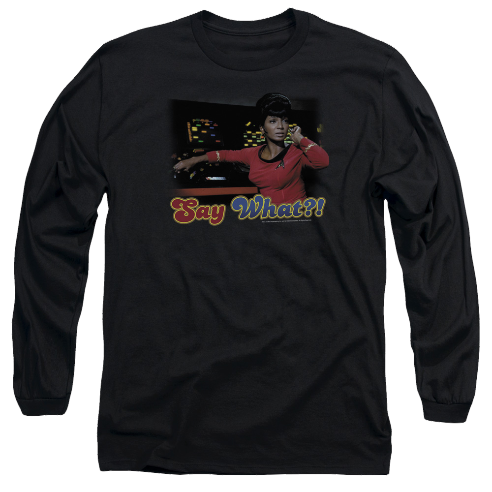 Star Trek Say What Men's Long Sleeve T-Shirt Men's Long Sleeve T-Shirt Star Trek
