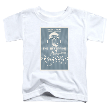 White toddler t-shirt with Star Trek The Next Generation Tng Season 3 Episode 16 graphic