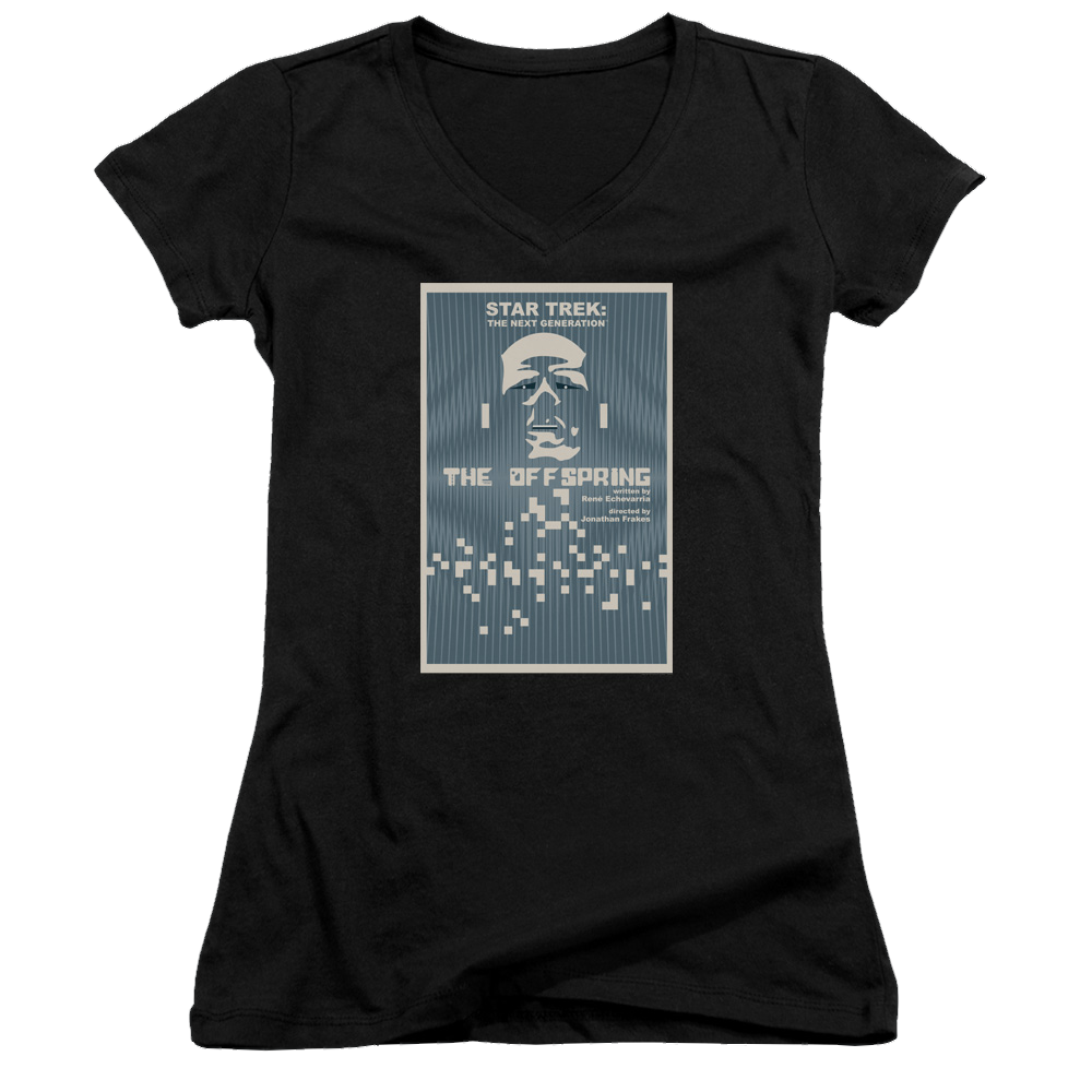 Star Trek The Next Generation Tng Season 3 Episode 16 - Juniors V-Neck T-Shirt Juniors V-Neck T-Shirt Star Trek