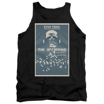 Black men's tank with Star Trek The Next Generation Tng Season 3 Episode 16 graphic