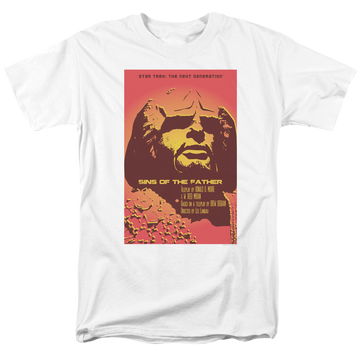 White men's regular fit t-shirt with Star Trek The Next Generation Season 3 Episode 17 graphic