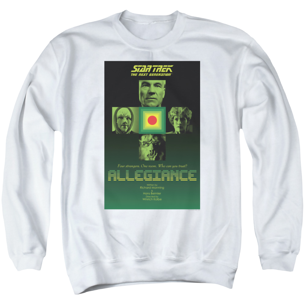 Star Trek The Next Generation Tng S3 Ep18 - Men's Crewneck Sweatshirt Men's Crewneck Sweatshirt Star Trek