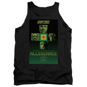 Black men's tank with Star Trek The Next Generation Tng Season 3 Episode 18 graphic