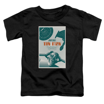Black toddler t-shirt with Star Trek The Next Generation Tng Season 3 Episode 20 graphic