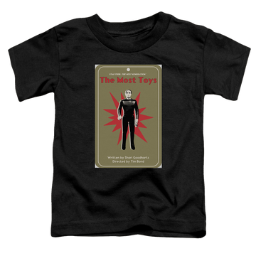 Black toddler t-shirt with Star Trek The Next Generation Tng Season 3 Episode 22 graphic