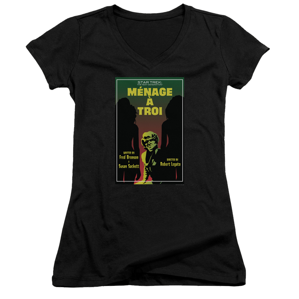 Star Trek The Next Generation Tng Season 3 Episode 24 - Juniors V-Neck T-Shirt Juniors V-Neck T-Shirt Star Trek