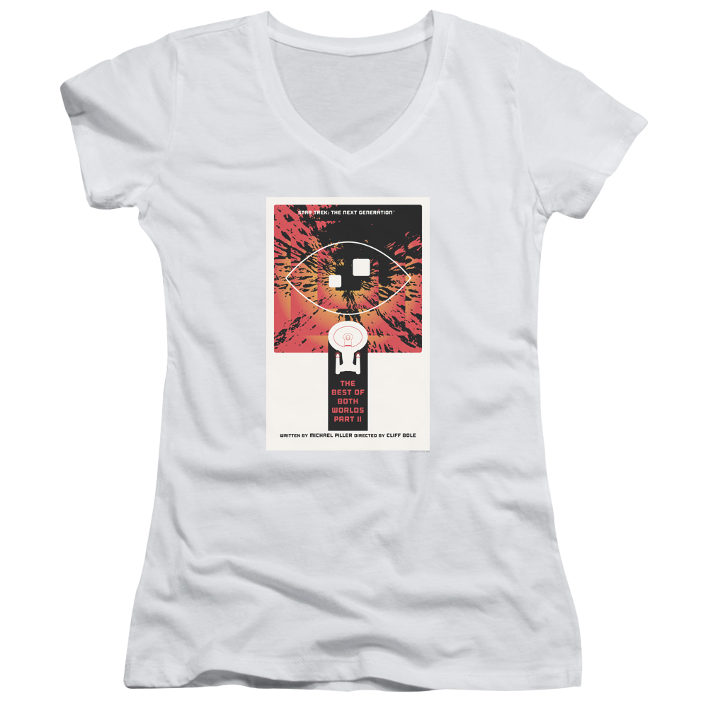 Star Trek The Next Generation Tng Season 4 Episode 1 - Juniors V-Neck T-Shirt Juniors V-Neck T-Shirt Star Trek