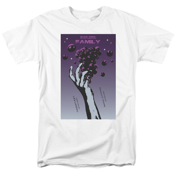White men's regular fit t-shirt with Star Trek The Next Generation Season 4 Episode 2 graphic