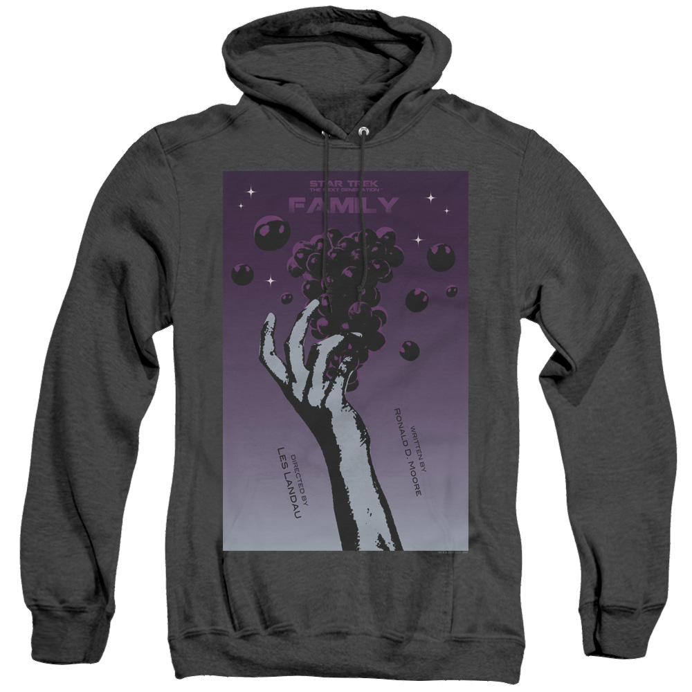 Star Trek The Next Generation Tng Season 4 Episode 2 - Heather Pullover Hoodie Heather Pullover Hoodie Star Trek