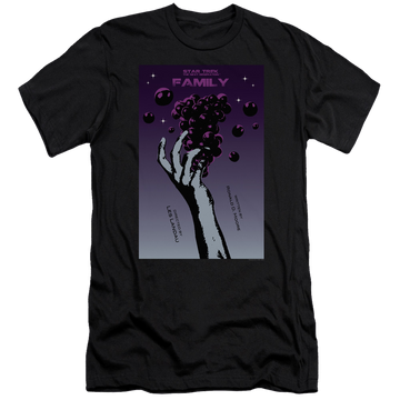 Black men's premium slim fit t-shirt with Star Trek The Next Generation Tng Season 4 Episode 2 graphic