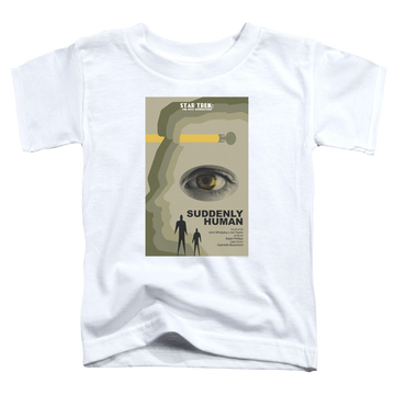 White toddler t-shirt with Star Trek The Next Generation Tng Season 4 Episode 4 graphic