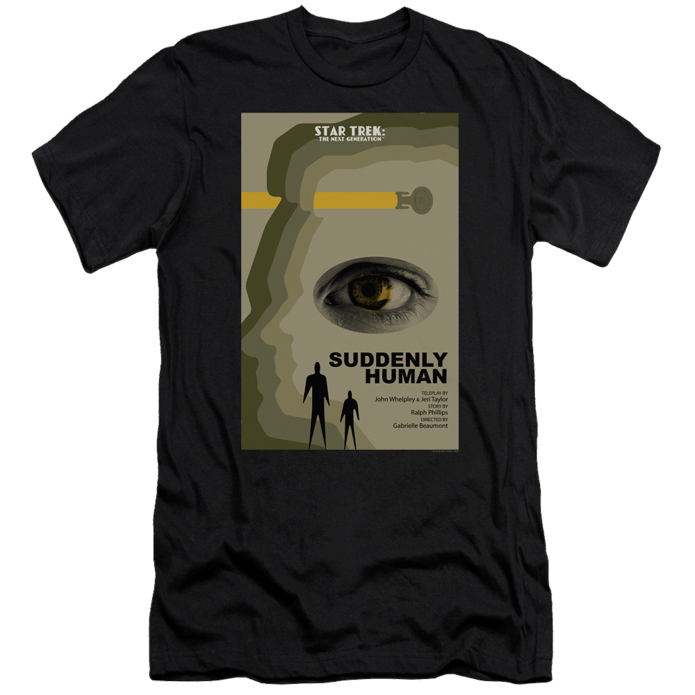 Star Trek The Next Generation Tng Season 4 Episode 4 - Men's Premium Slim Fit T-Shirt Men's Premium Slim Fit T-Shirt Star Trek